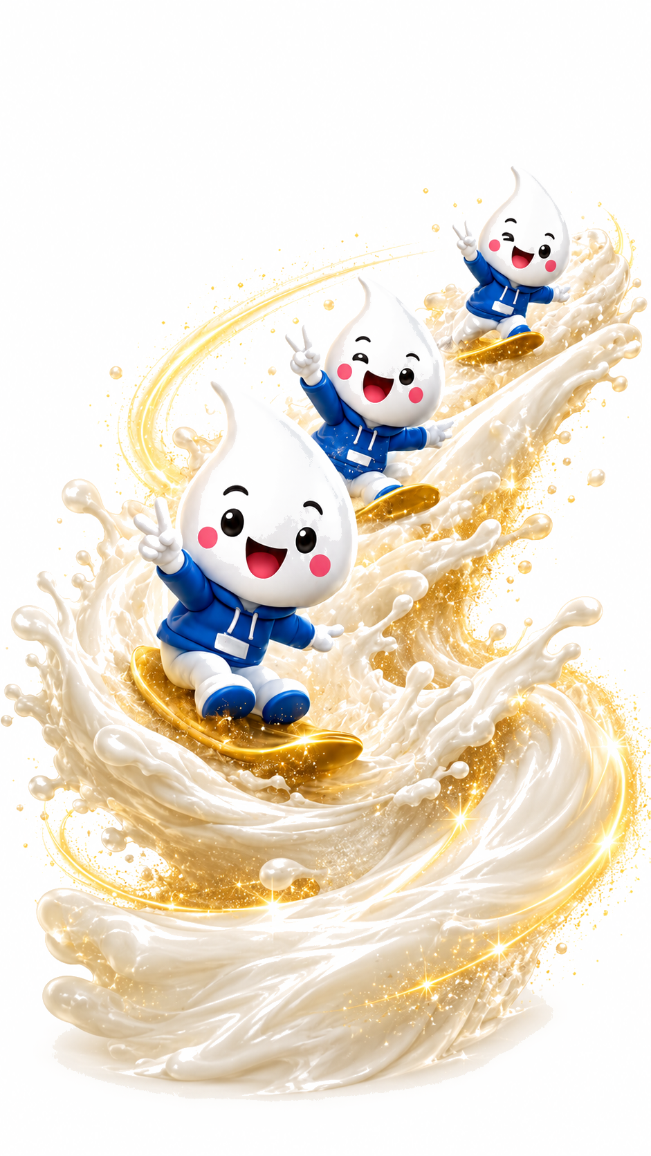 Minh họa làn sữa Calcium Gold